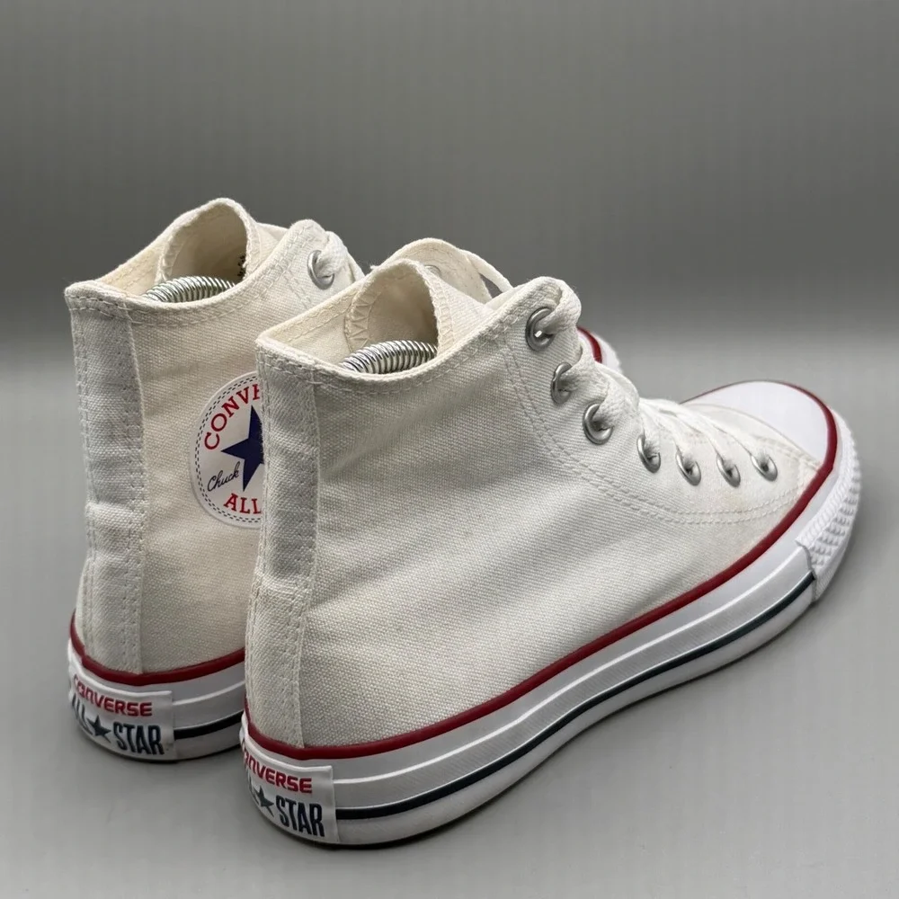 Converse Chuck Taylor All Star High Top Sneakers White Canvas Mens 5 Womens 7 - Picture 3 of 16
